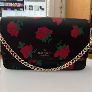 Kate Spade Rose Toss Print Madison Crossbody Bag